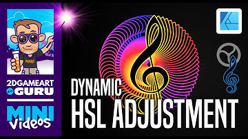 Affinity Designer Mini Tutorial - Setting up Dynamic HSL Colour Adjustment