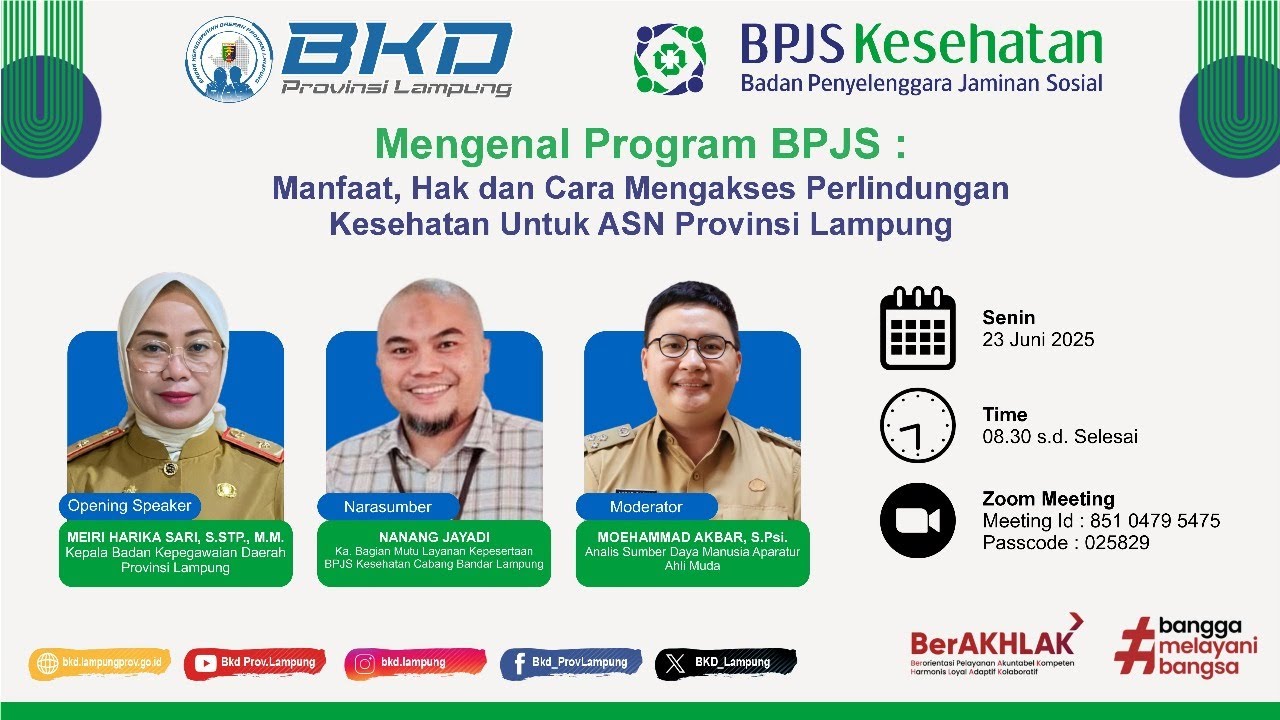Mengenal Program BPJS : Manfaat, Hak & Cara mengakses Perlindungan Kesehatan untuk ASN Prov. Lampung