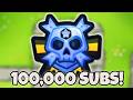 I Hit 100,000 Subscribers! Black Bordering Maps LIVE! (Bloons TD 6)