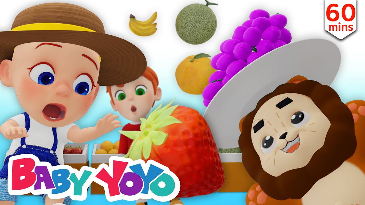 ⁣The Colors Song (Color Fruits Shop) + more nursery rhymes & Kids songs - Baby yoyo
