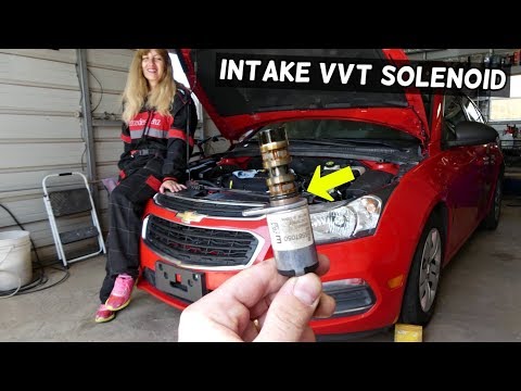 HOW TO REPLACE INTAKE VVT SOLENOID ON CHEVROLET CRUZE SONIC. CHEVY CRUZE VARIABLE TIMING SOLENOID