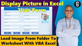 How to Insert Picture in User form | Dynamic Registration Form Part-6