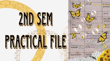 2nd Sem Practical File (m.sc. zoology notes in hindi )
