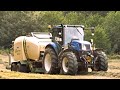 Making Silage Bales | New Holland & Krone | 4th Cut for Silage on a Small Dairy Farm