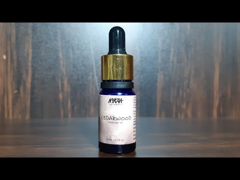 Nykaa cedarwood essential oil review, देवदार का तेल, cedarwood essential oil for hairs,