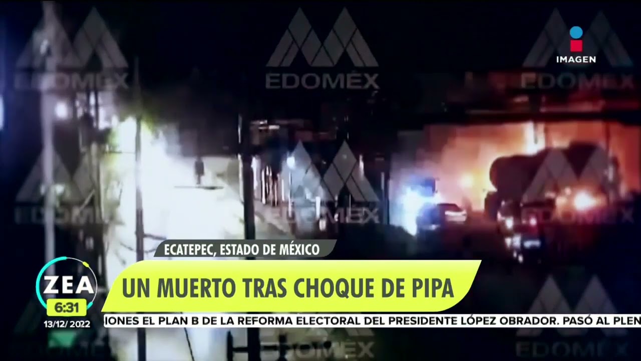 Choque entre combi y pipa deja una víctima mortal en Ecatepec | Noticias con Francisco Zea