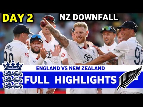 England Vs New Zealand 1st Test Match Day 2 Full Highlights 2026 | ENG VS NZ