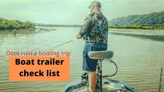 Boat Trailer Checklist