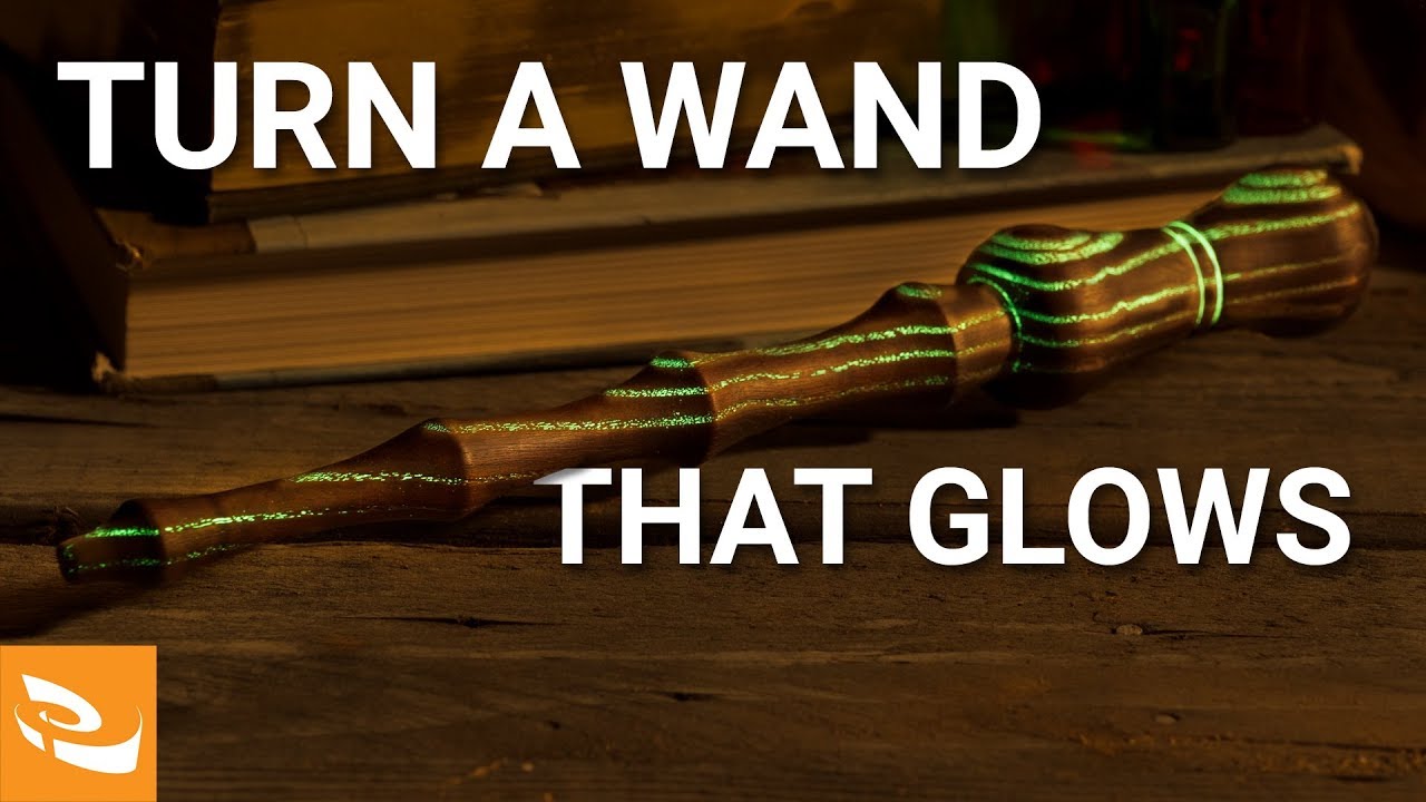 How To Turn A Wand That Glows Woodturning Project Youtube