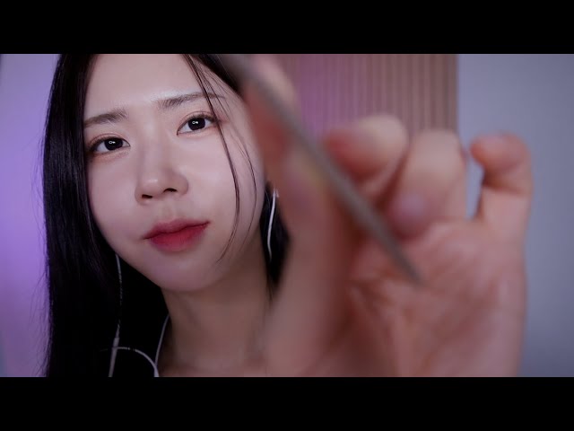 ASMR.sub Playing with your hair until you fall asleep/Gently & Slow Hair Brushing/ Layered Sounds