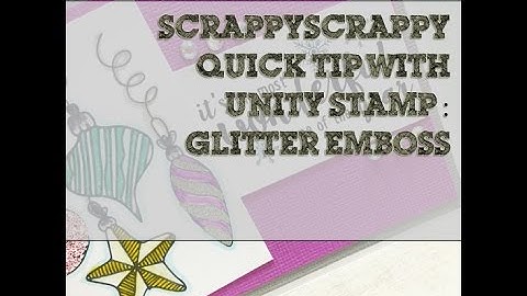 ScrappyScrappy - Intricate Glitter Emboss