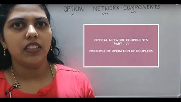 Optical Network Components | Part VI | Principle of Operation of Couplers | CommSys Engineering