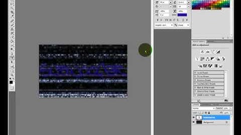 How to make a matrix text in Photoshop cs3