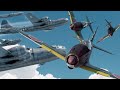 【１分動画 】B-29を編隊で迎え撃つ 雷電 三機編隊