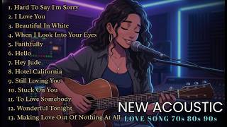 Download lagu Best Acoustic Love Songs 70s–90s | Hard To Say I'm Sorry, I Love You, Beautiful In White