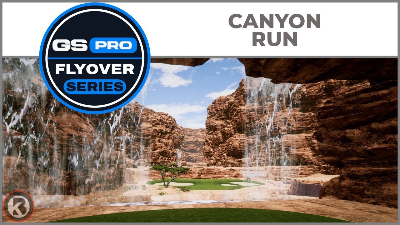 GSPro Course Flyover - Canyon Run - Designed by rdeyer - YouTube