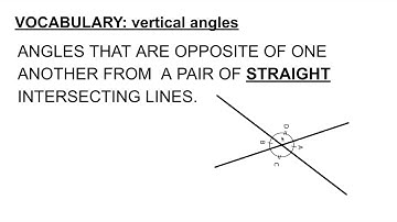 10.1 PAIRS OF LINES AND ANGLES (PART 1)
