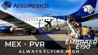 TRIP REPORT | Aeroméxico Connect | Embraer E190 | Ciudad de México - Puerto Vallarta | 4K