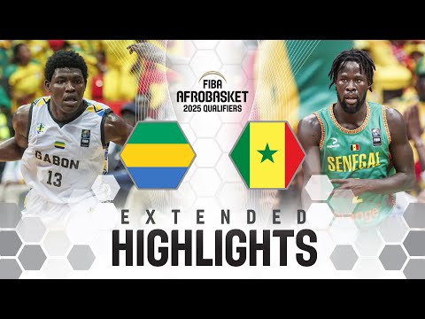 Gabon 🇬🇦 v Senegal 🇸🇳 | Extended Highlights | FIBA AfroBasket 2025 Qualifiers