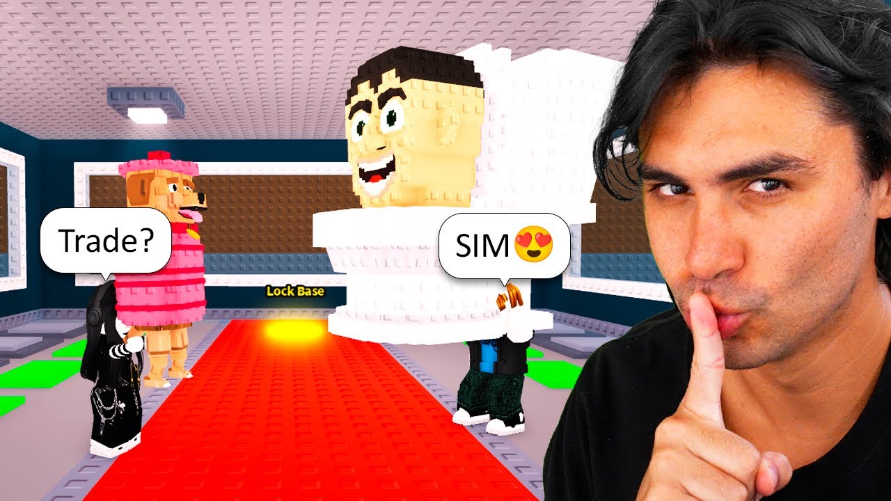 FINGI SER GAROTA PRA FAZER TRADES NO ROUBE UM BRAINROT