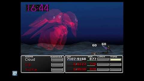 FF7 Cloud Solo vs Emerald Weapon, Omnislash Only