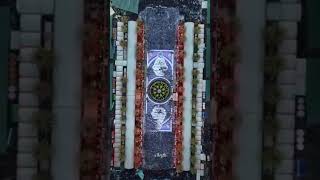 دعما للشهداء.. لوحة فنية لموكب عزاء بني عامر وسط كربلاء