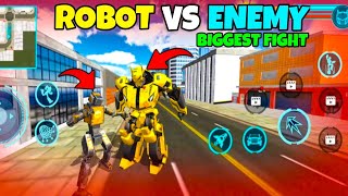 Robot vs Enemy Big Fight | Car Robot Game