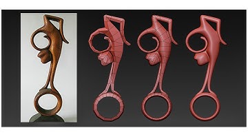 [S01] Create Wood Sculpture Model 03 in 3DsMax (Timelapse)