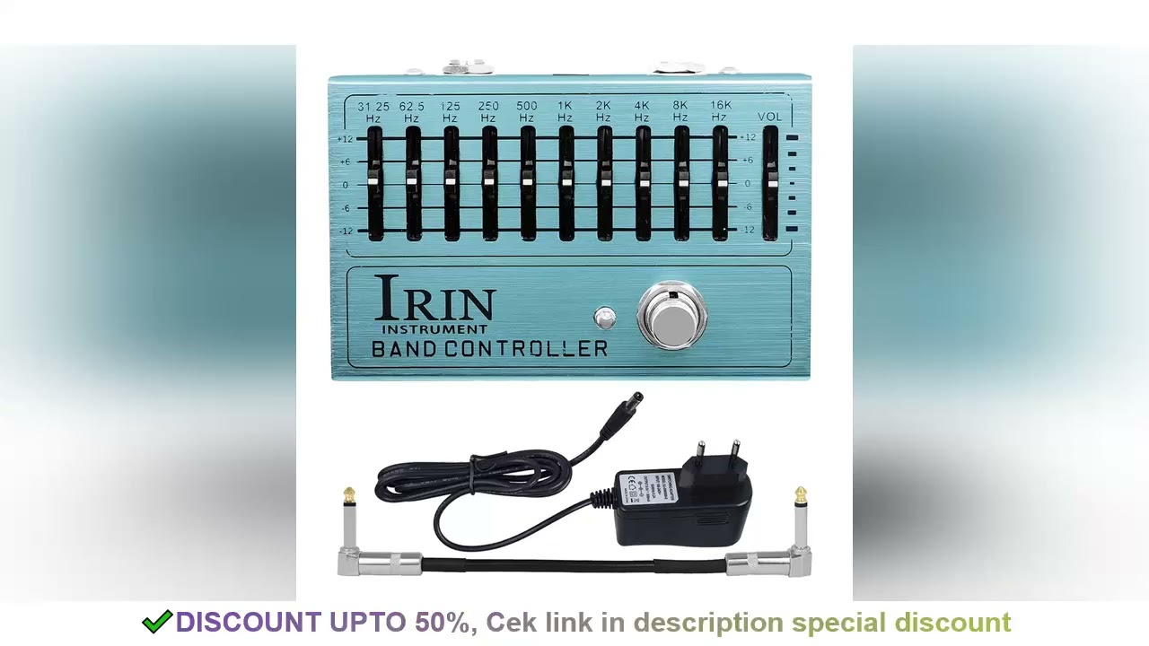 IRIN AN-40 Electric Guitar Effects Pedal Controller Equalizer 10 Band Pedal Effect EQ Pedals Guitar