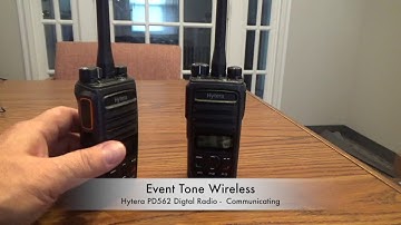 Event Tone Wireless Tutorial Series -  How To Use A Hytera PD562 Digital DMR Two Way Radio