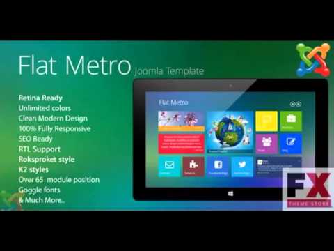 Preview Flat-Metro - Responsive Multi-Purpose Joomla Theme T