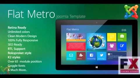 Preview Flat-Metro - Responsive Multi-Purpose Joomla Theme T