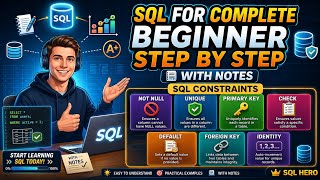 Oracle SQL Constraints| notes: NOT NULL, UNIQUE, PRIMARY KEY, FOREIGN KEY, CHECK, DEFAULT, IDENTITY 