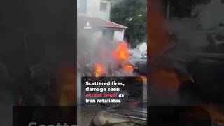 Scattered fires, damage seen across Israel as Iran retaliates | AJ #shorts