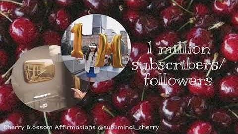 🌸°manifest 1 million YouTube subscribers subliminal°🍒
