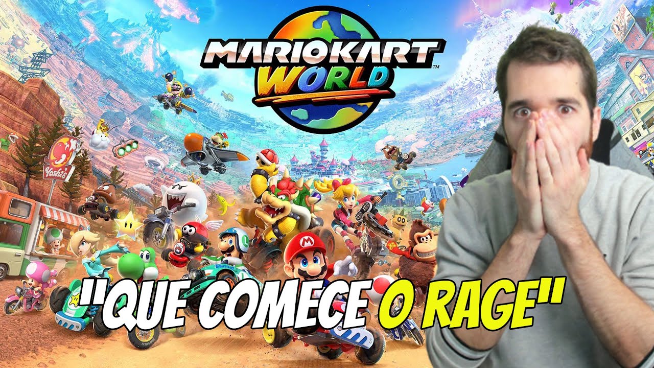 JÁ COMECEI A DAR RAGE NO MARIO KART WORLD!