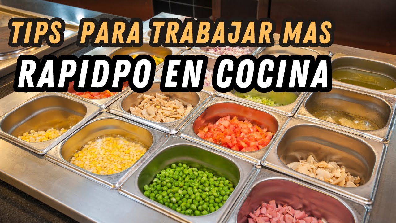 TIPS para TRABAJAR MAS RAPIDO en COCINA / Consejos de cocinero |  patrick b