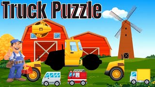 Truck Puzzle For Kids Truck Videos For Children Learn Vehicles Learn The Parts Of A Truck