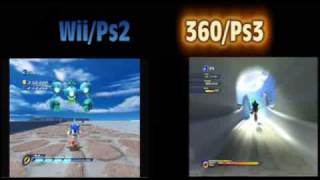 Sonic Unleashed Windmil Isle Act 2 Day Realtime Comparison