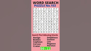 Word Search Puzzle #153 | Stars | Difficulty Level: Moderate | #shorts #youtubeshorts #Cars