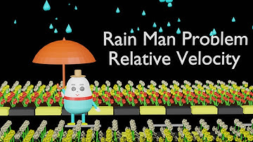 Rain man problem | Relative velocity  | Class 11 |  IIT JEE | NEET | Physics