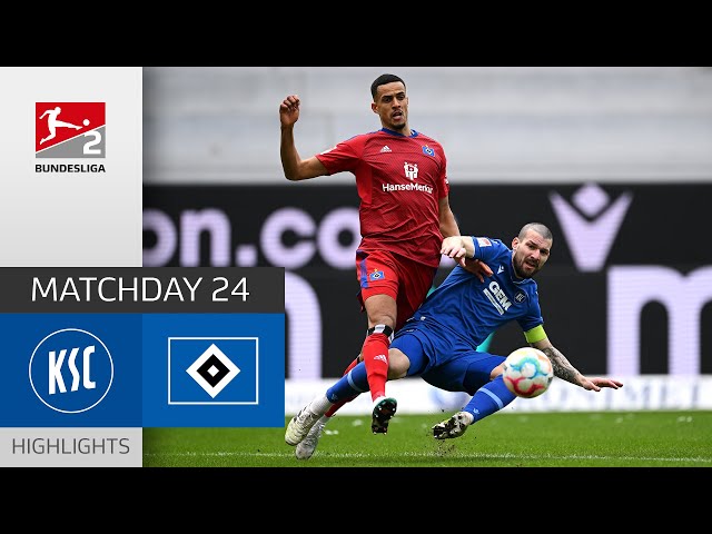 Karlsruhe-Gala Surprises HSV | KSC - Hamburger SV 4-2 | Highlights | MD 24 - BuLi 2 22/23 class=