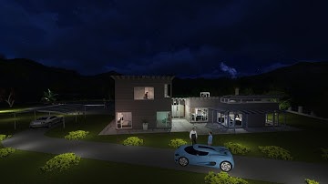 Revit → Lumion Pro 4.0.2 — Nighttime Render (Part 2, 2014 Unitec Project)