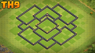 Aldea Ayuntamiento 9 Defensa | Diseño de Aldea TH9 Defensa | 2017