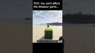 You Can’t Afford This Dinosaur in Minecraft 💀#minecraft #shorts #shortvideo #minecraftshorts
