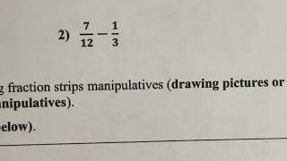 MAE 202: Using Fraction Strips to Add and Subtract