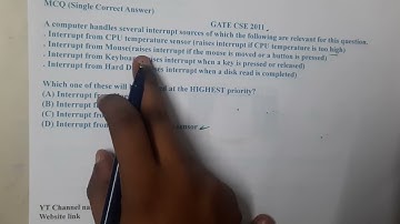 GATE CSE 2011 || COMPUTER ORGANIZATION || GATE Insights Version: CSE