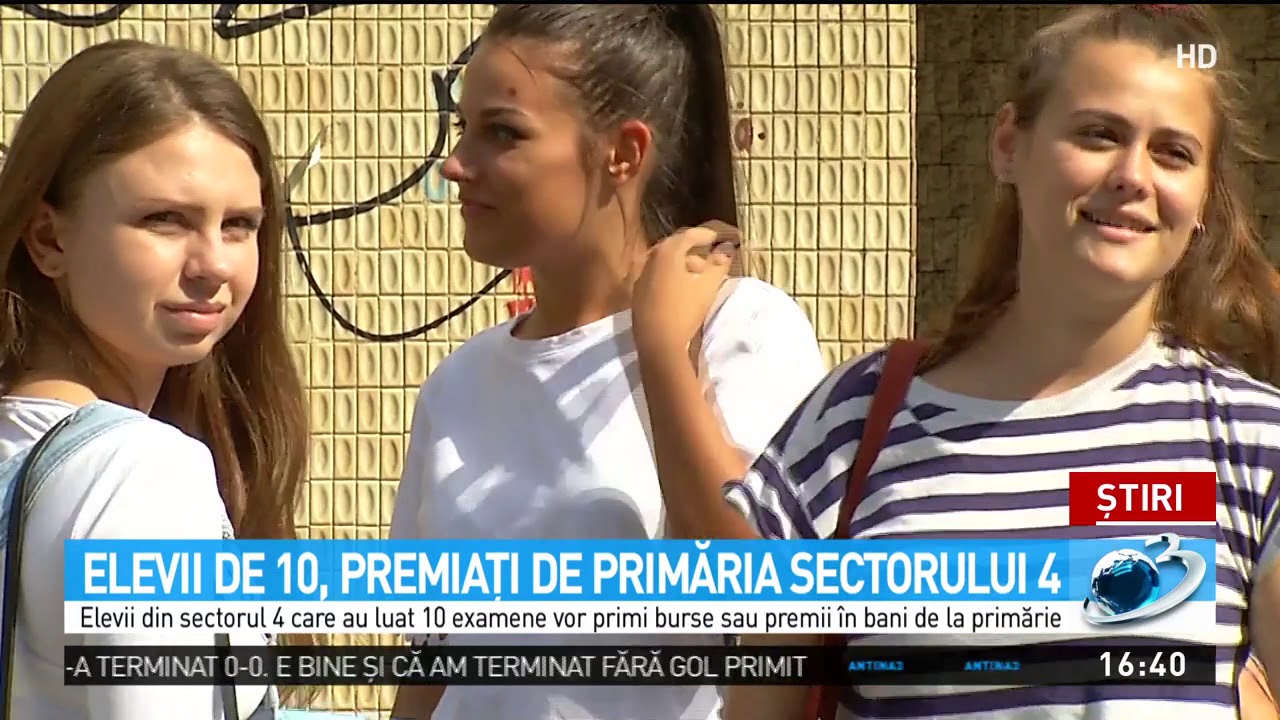 Elevii de 10, premiaţi de Primăria Sectorului 4