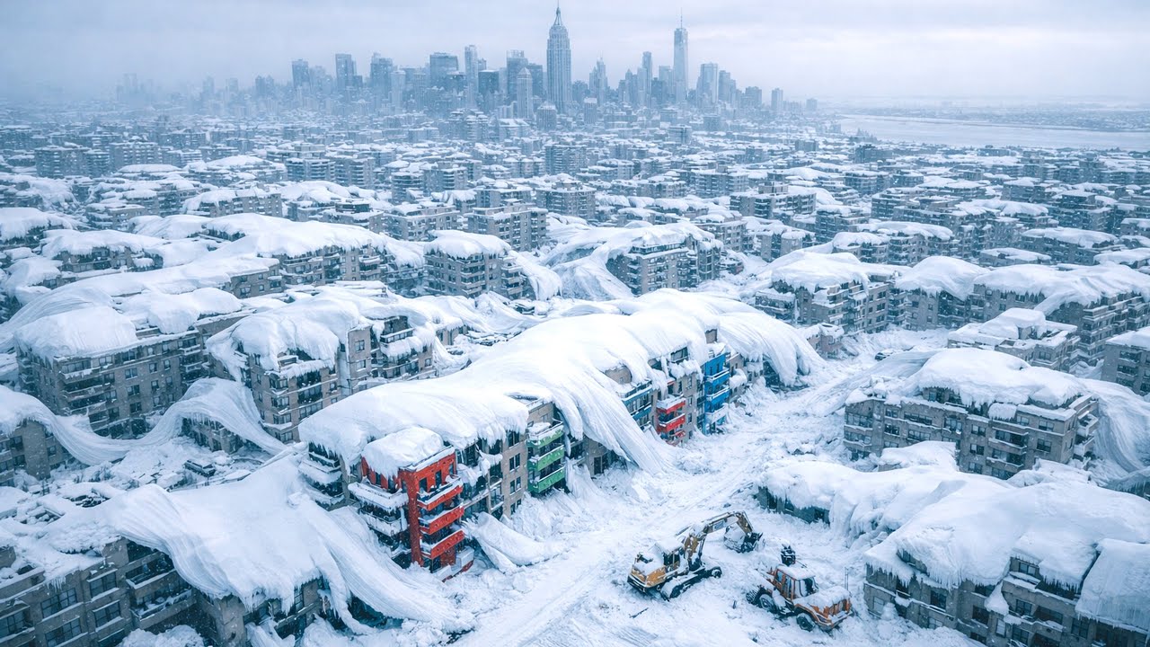Blizzard Shut Down New York: Real Footage of an Urban Blizzard Disaster