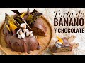 CÓMO HACER TORTA DE BANANO Y CHOCOLATE - Súper húmeda